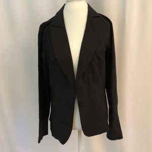 Torrid Blazer Solid Black Double Button Blazer